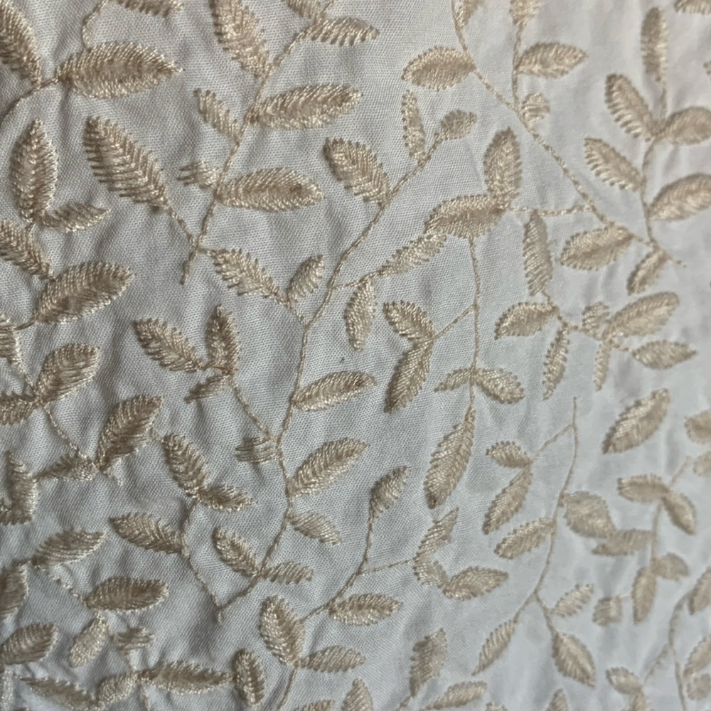 Talbots women’s size 6 white embroidered lined midi skirt coastal Euro summer - Picture 11 of 16
